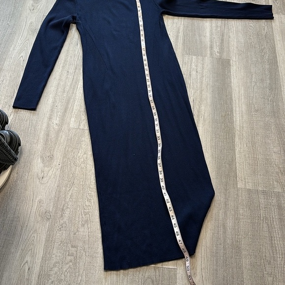 J CREW Ribbed sweater-dress In Navy Blue Size Medium - Picture 9 of 10